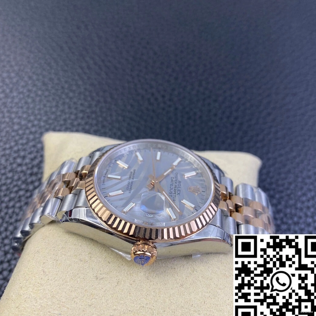 EW Dial Datejust Factory Palm Leaf Silver Rolex Pattern M126231-0031 0718